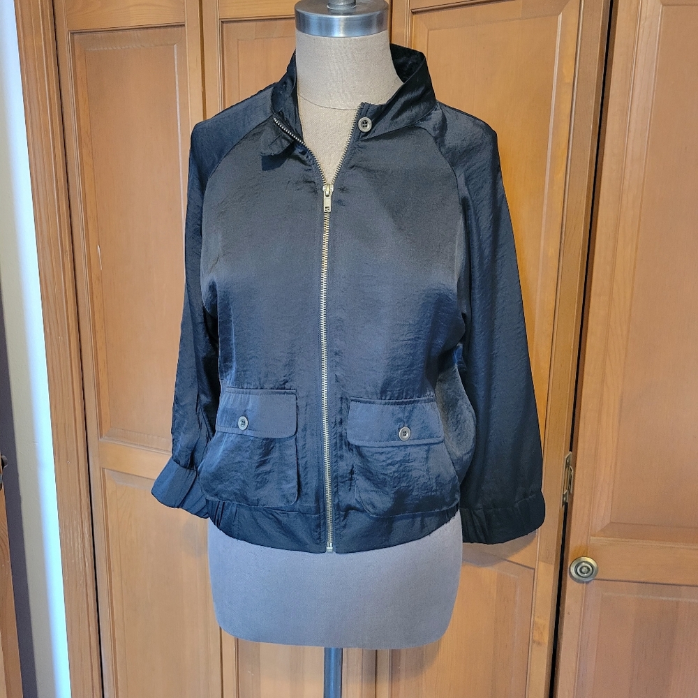 NWOT Silky Bomber Jacket